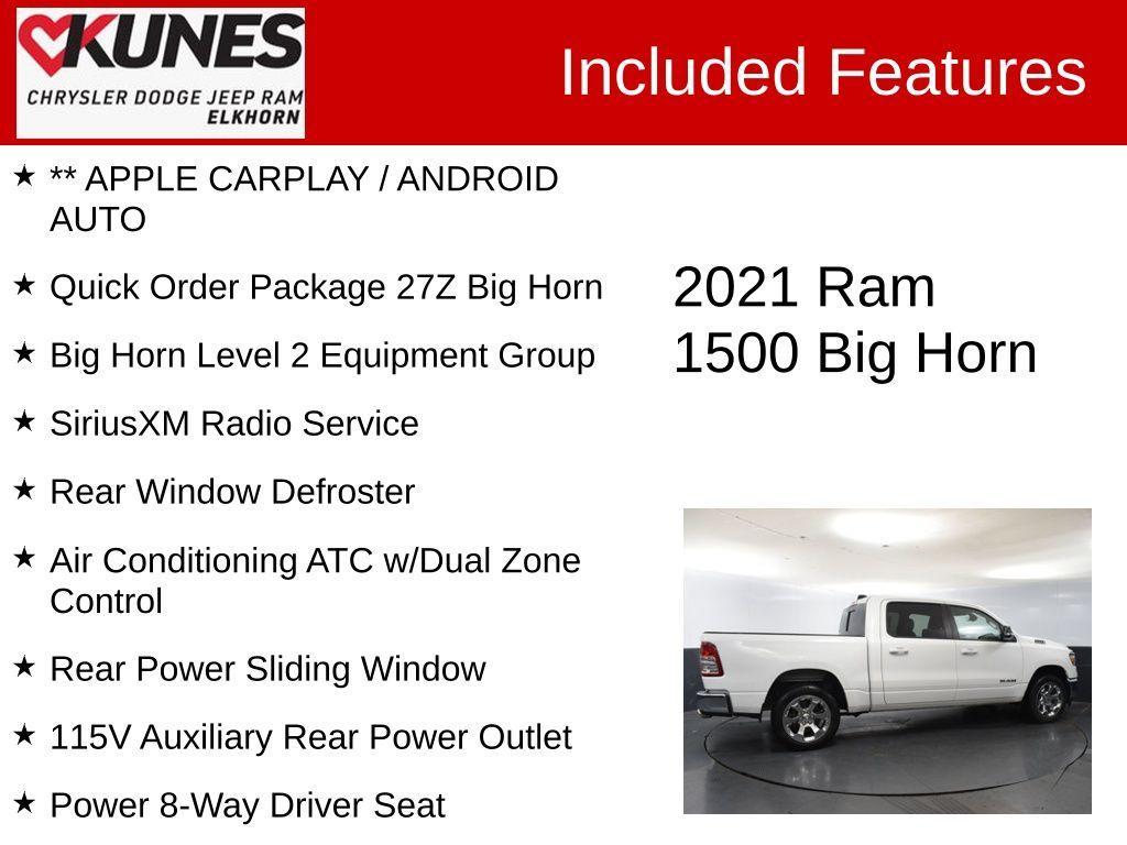 used 2021 Ram 1500 car, priced at $31,995