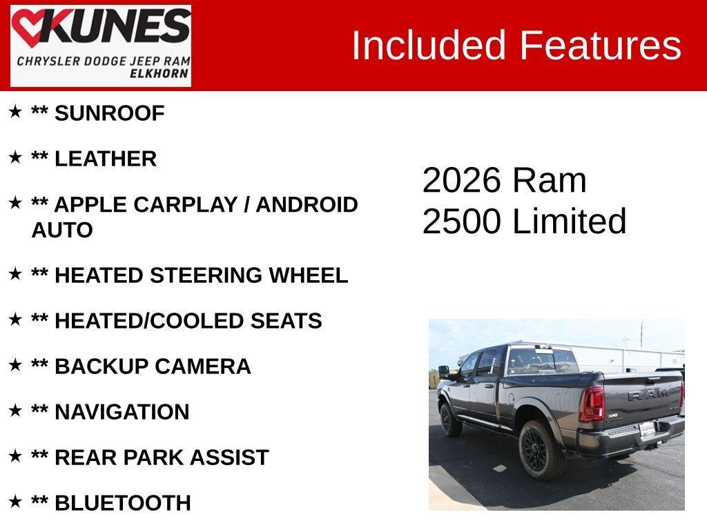 new 2026 Ram 2500 car, priced at $95,795