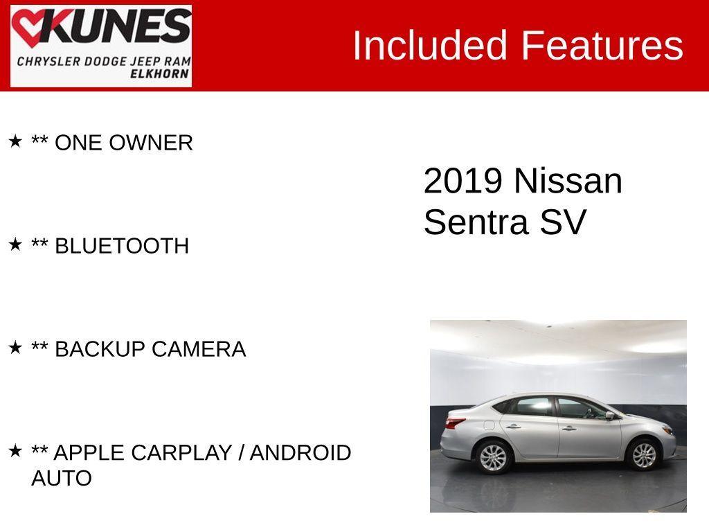 used 2019 Nissan Sentra car, priced at $15,708