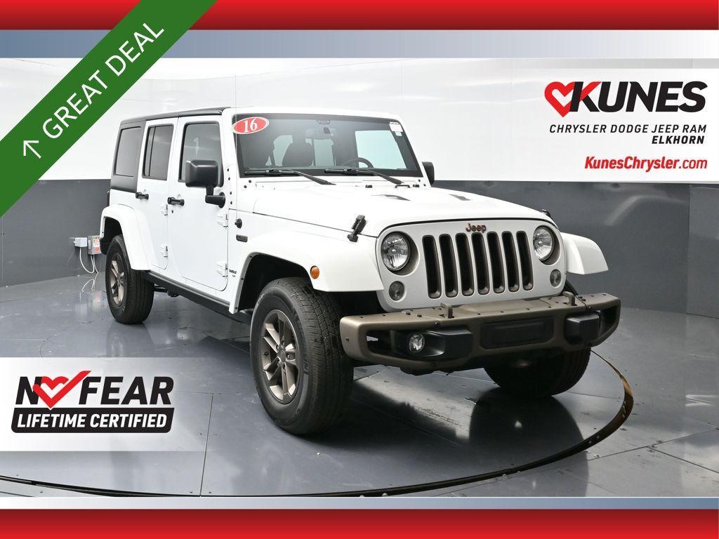 used 2016 Jeep Wrangler Unlimited car, priced at $21,054