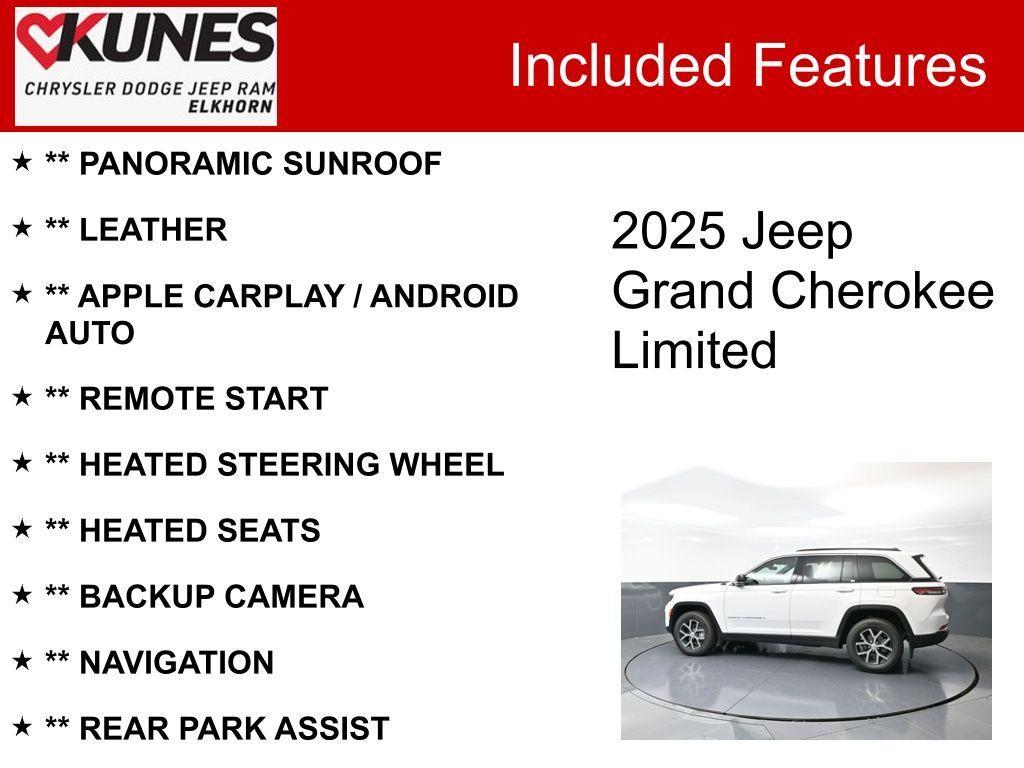new 2025 Jeep Grand Cherokee car, priced at $47,622