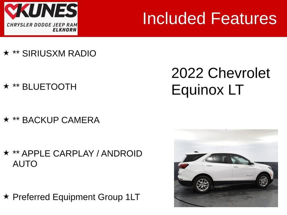 used 2022 Chevrolet Equinox car, priced at $18,279