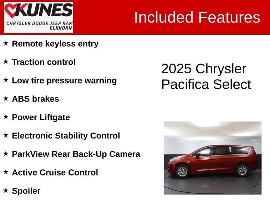 new 2025 Chrysler Pacifica car, priced at $39,206