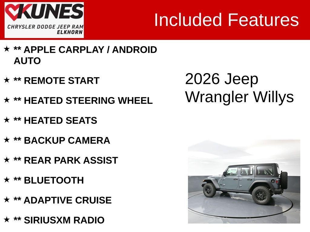 new 2026 Jeep Wrangler car, priced at $50,732