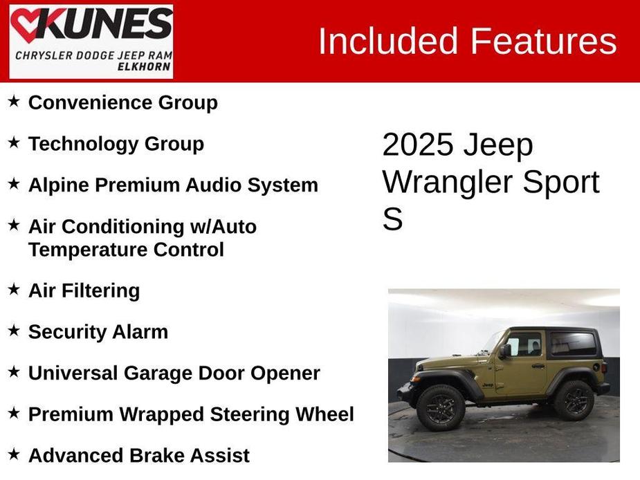 new 2025 Jeep Wrangler car, priced at $39,337