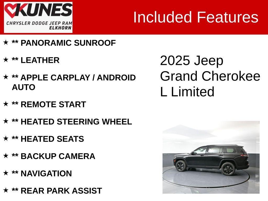 new 2025 Jeep Grand Cherokee L car, priced at $53,626