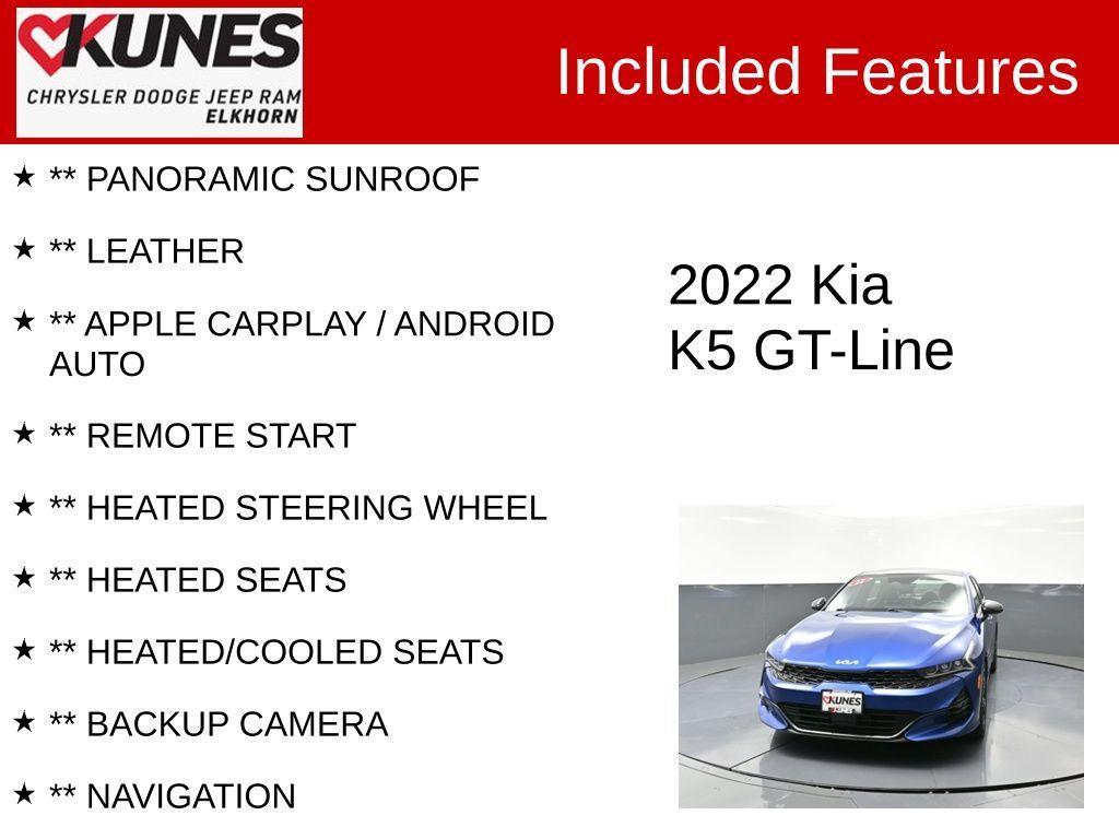 used 2022 Kia K5 car, priced at $20,144