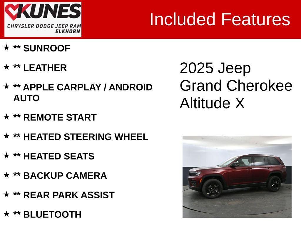 new 2025 Jeep Grand Cherokee car, priced at $45,570