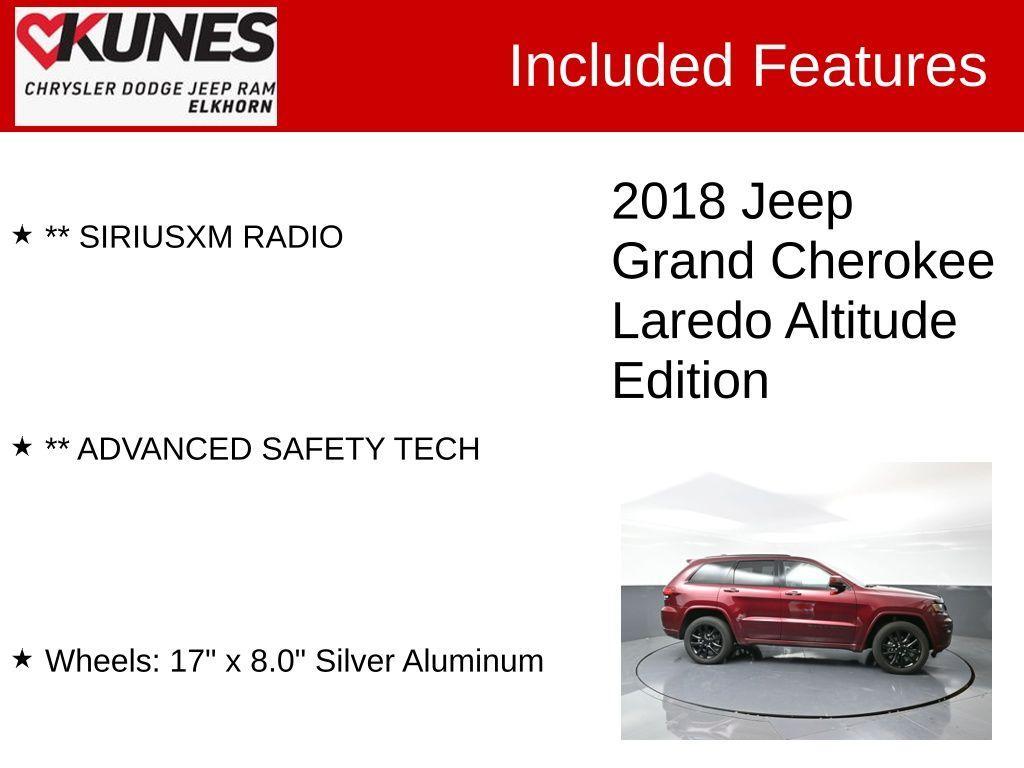 used 2018 Jeep Grand Cherokee car, priced at $22,286