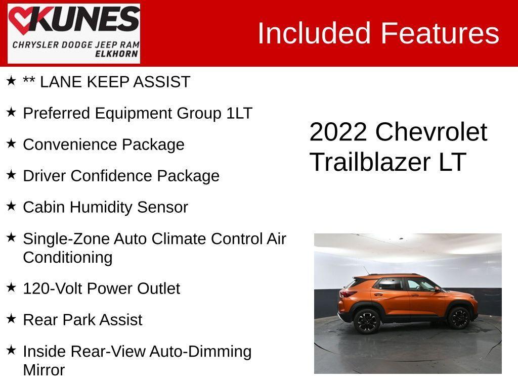 used 2022 Chevrolet TrailBlazer car, priced at $21,289