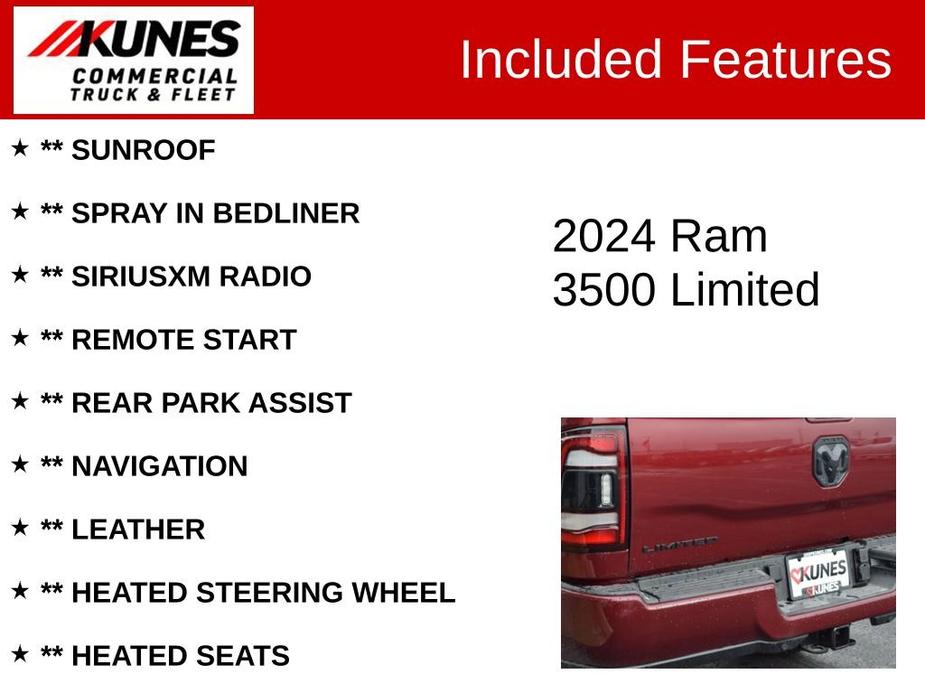 new 2024 Ram 3500 car, priced at $91,940