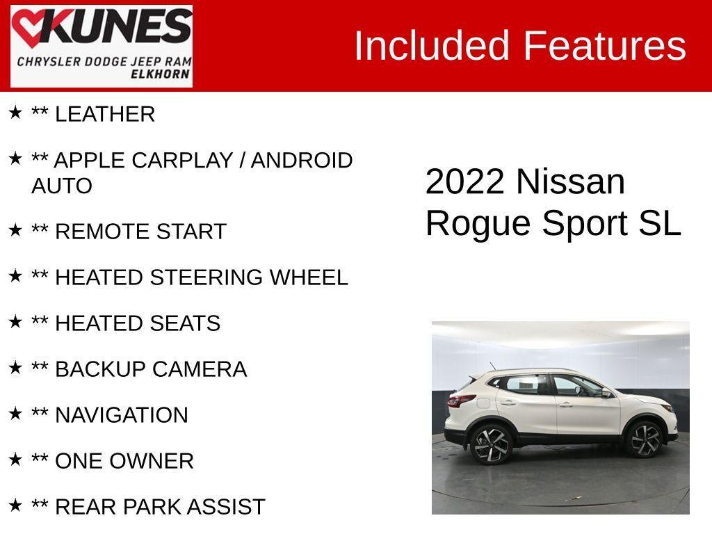 used 2022 Nissan Rogue Sport car, priced at $21,225