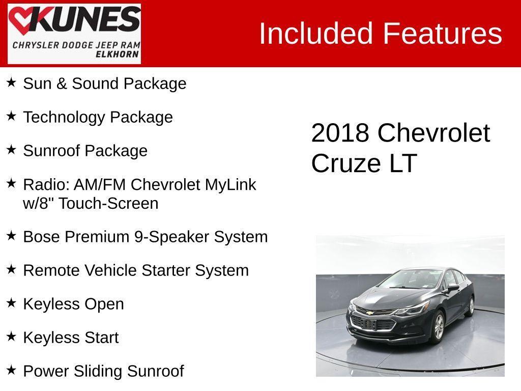 used 2018 Chevrolet Cruze car, priced at $10,255