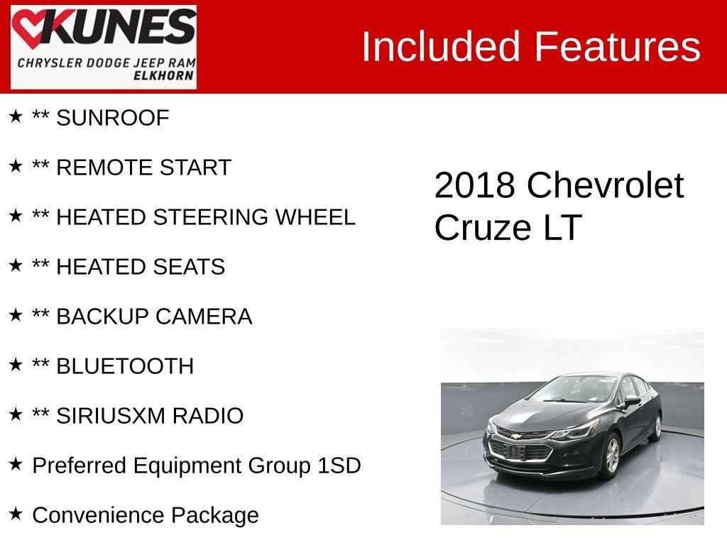 used 2018 Chevrolet Cruze car, priced at $10,255