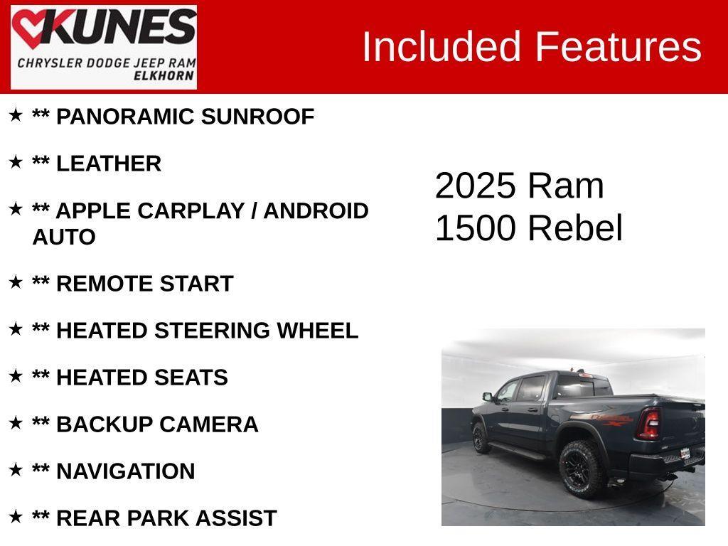 new 2025 Ram 1500 car, priced at $68,824