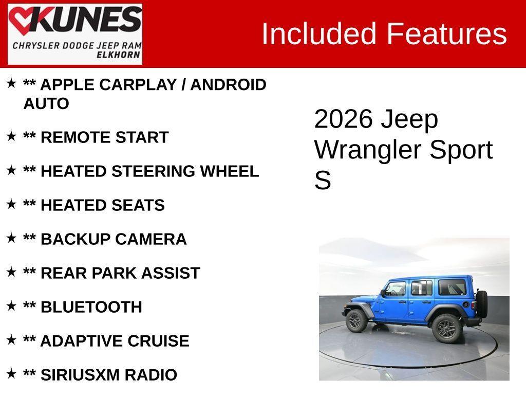 new 2026 Jeep Wrangler car, priced at $51,556