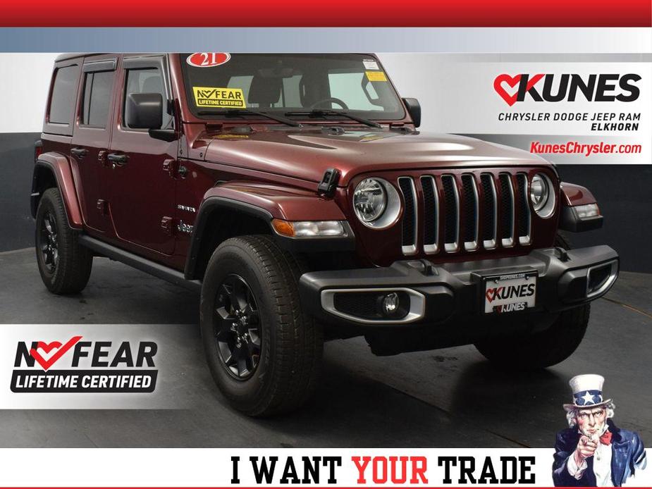 used 2021 Jeep Wrangler Unlimited car, priced at $37,374