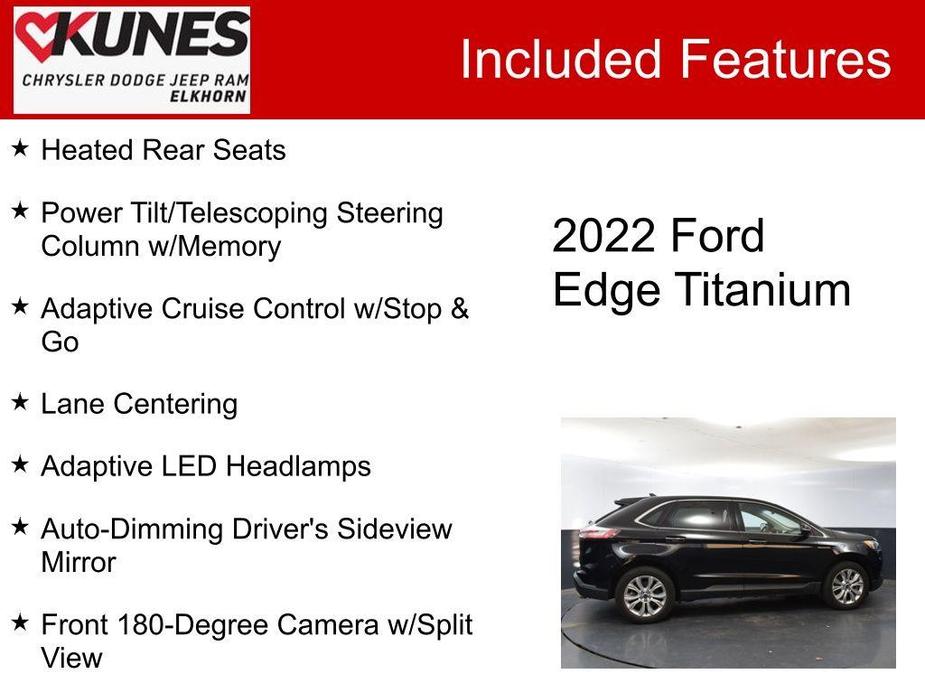 used 2022 Ford Edge car, priced at $22,734