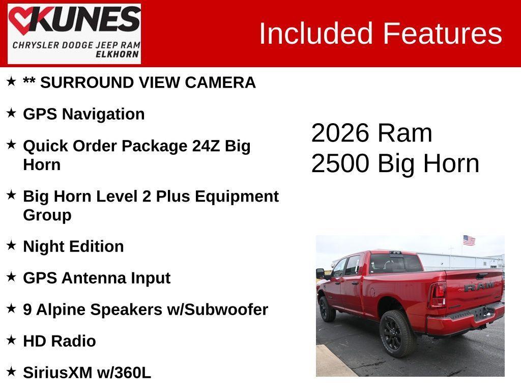 new 2026 Ram 2500 car, priced at $74,803