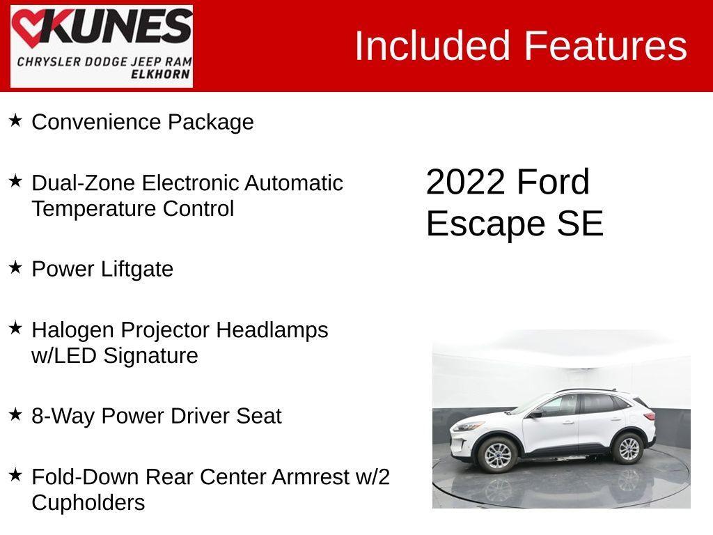 used 2022 Ford Escape car, priced at $17,418
