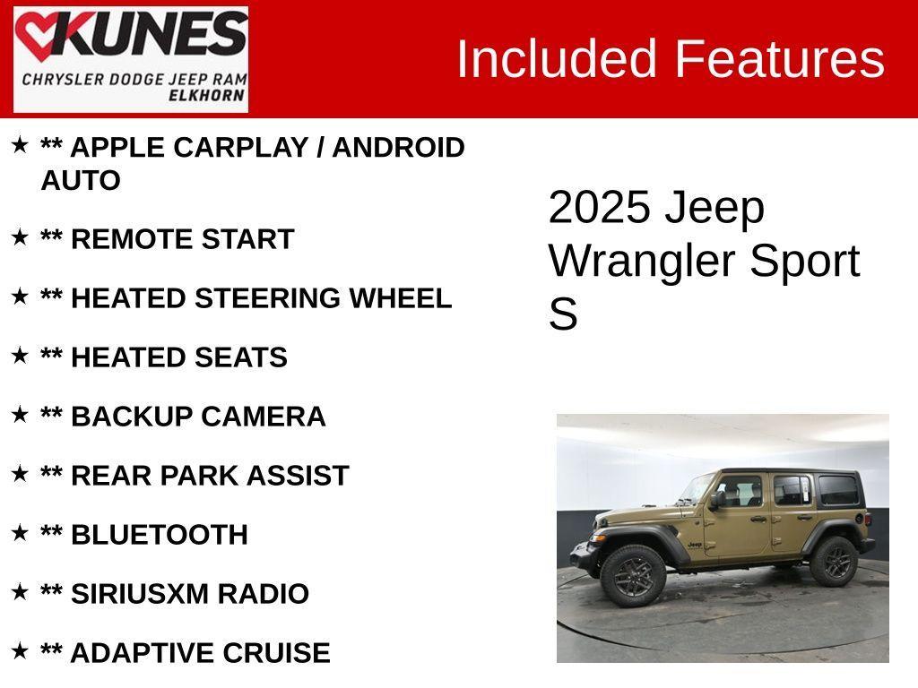 new 2025 Jeep Wrangler car, priced at $46,496