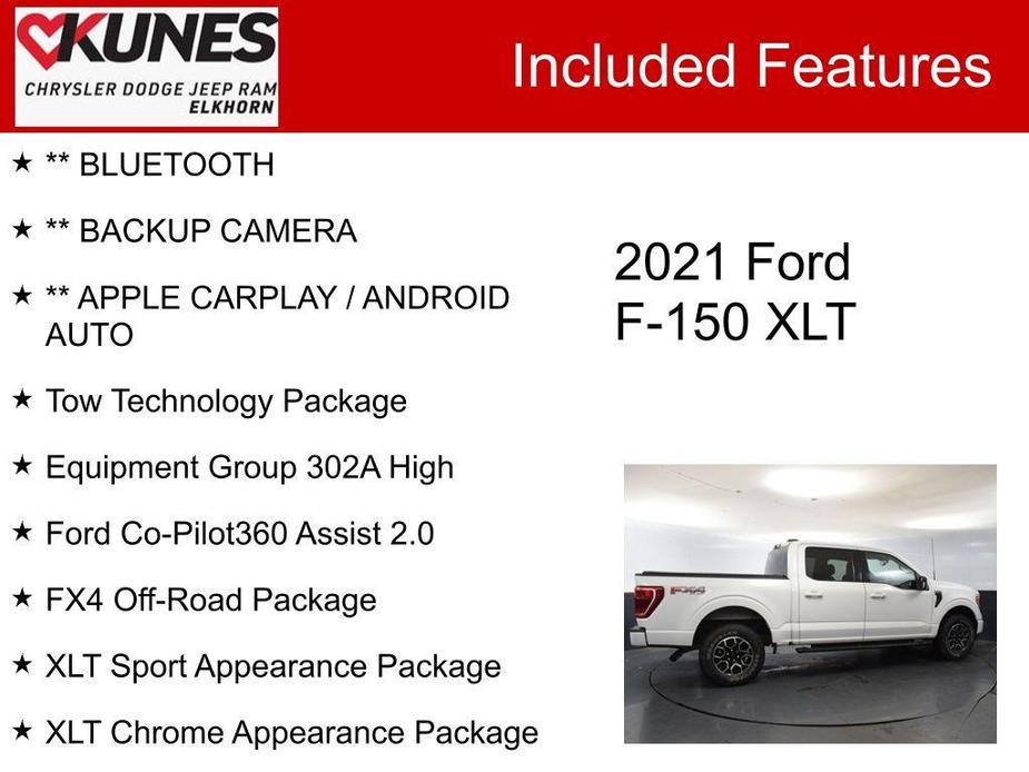 used 2021 Ford F-150 car, priced at $34,336