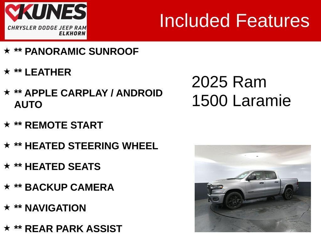 new 2025 Ram 1500 car, priced at $64,506