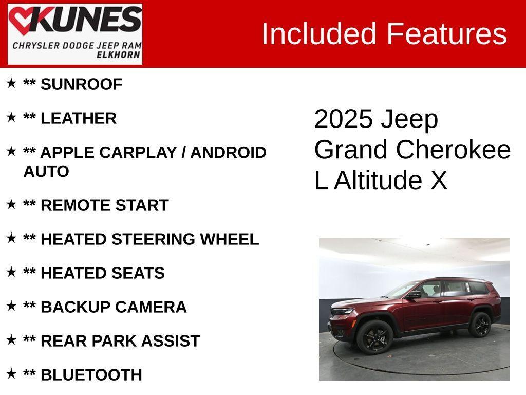 new 2025 Jeep Grand Cherokee L car, priced at $47,622