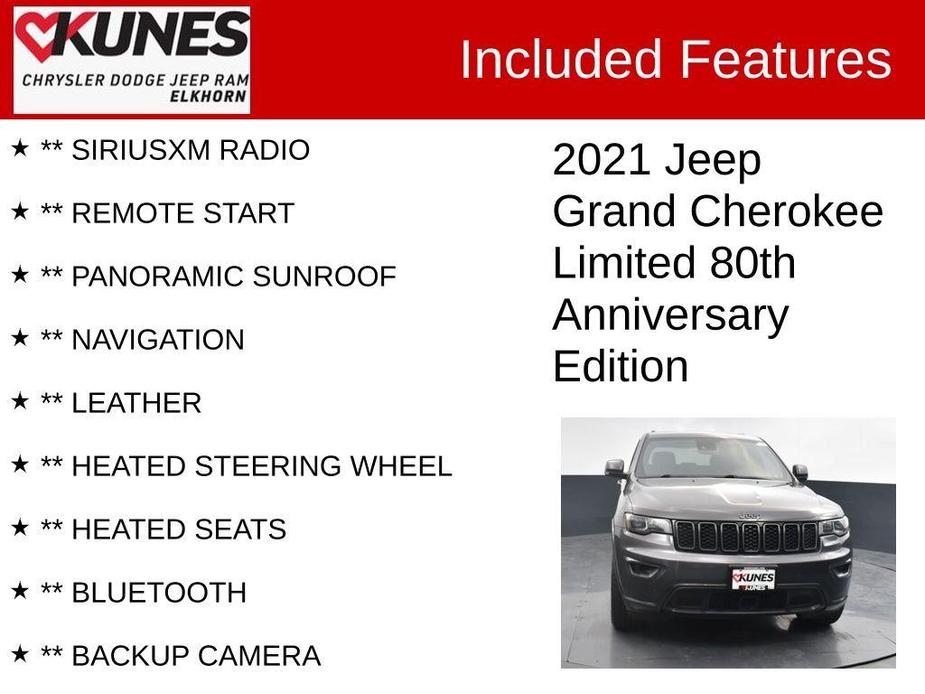 used 2021 Jeep Grand Cherokee car, priced at $25,823