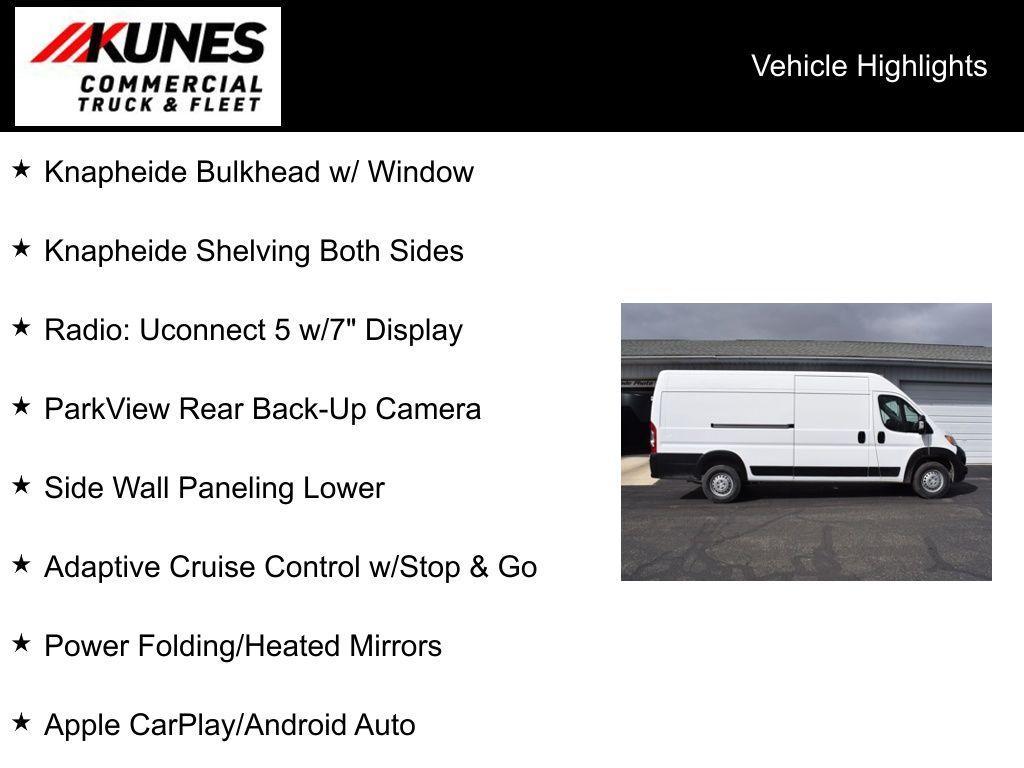 new 2024 Ram ProMaster 3500 car, priced at $53,900