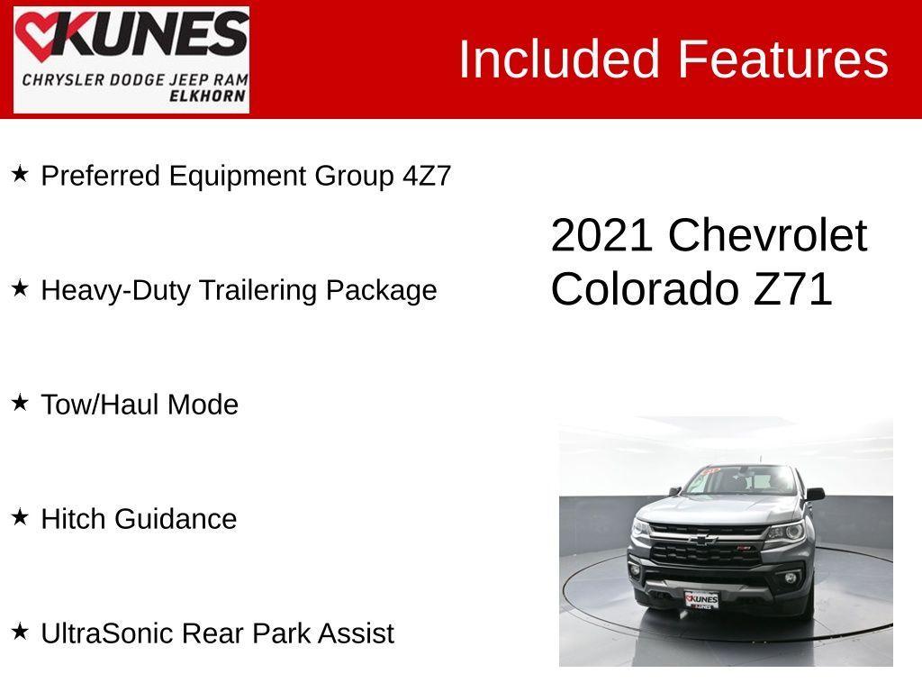 used 2021 Chevrolet Colorado car, priced at $25,868