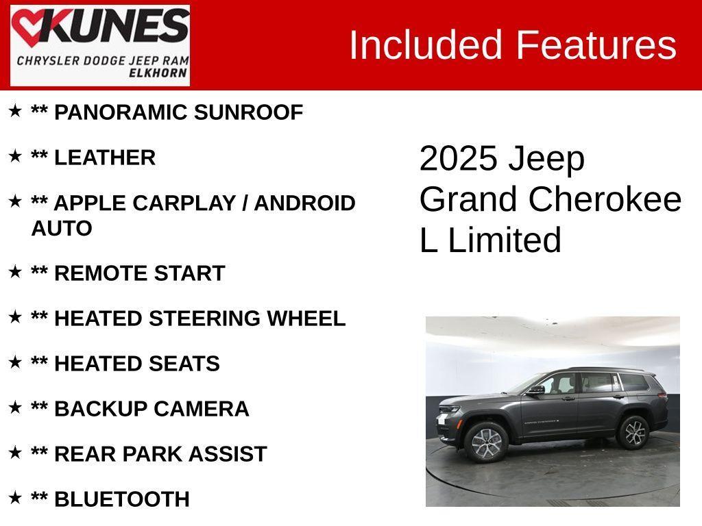 new 2025 Jeep Grand Cherokee L car, priced at $47,362