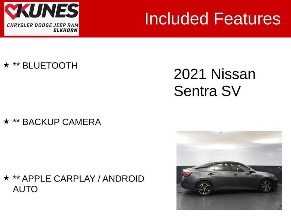 used 2021 Nissan Sentra car, priced at $16,429