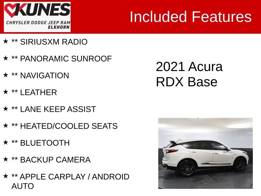 used 2021 Acura RDX car, priced at $32,937