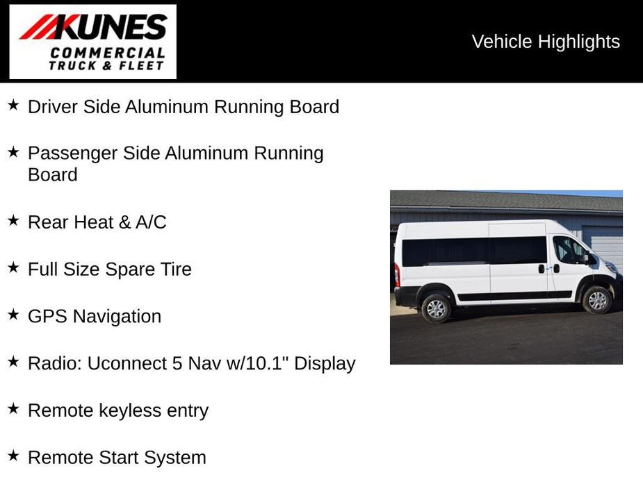 new 2024 Ram ProMaster 2500 Window Van car, priced at $71,900