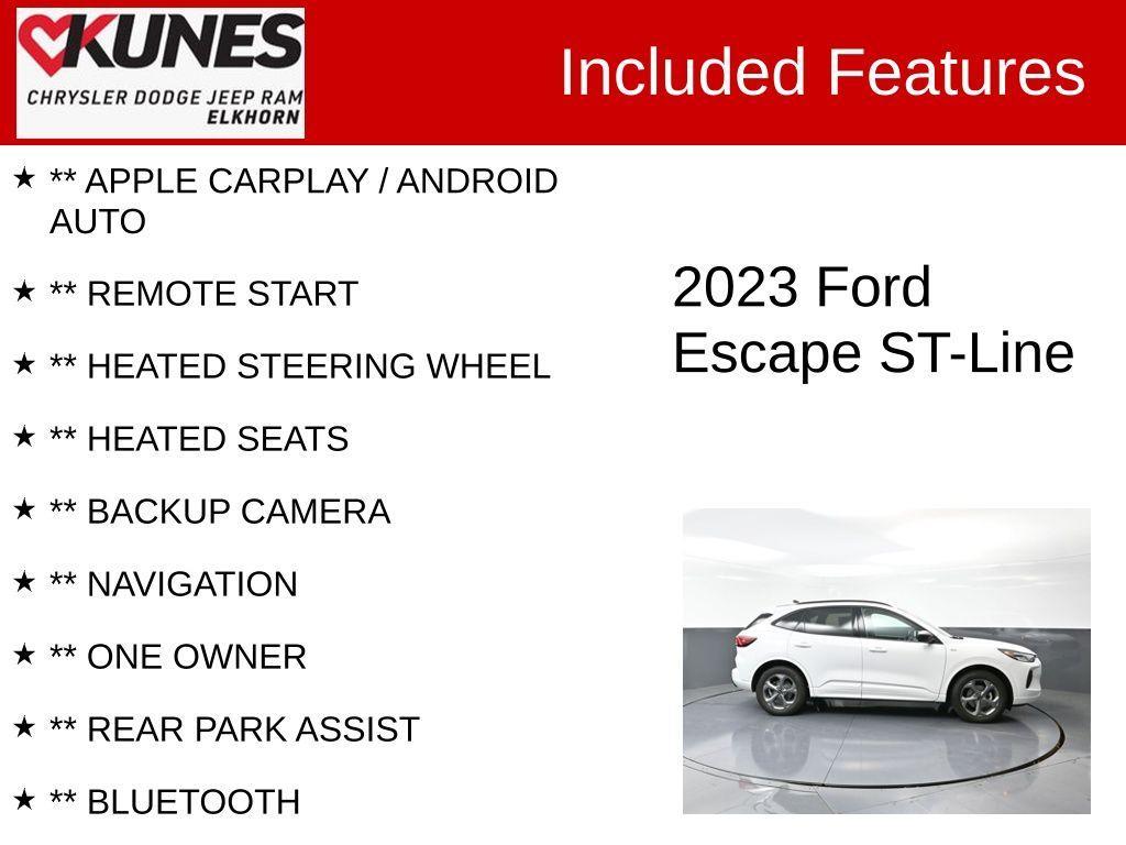 used 2023 Ford Escape car, priced at $22,129