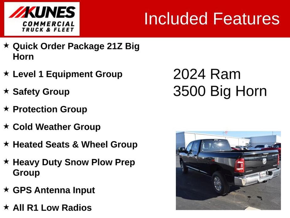new 2024 Ram 3500 car, priced at $69,327