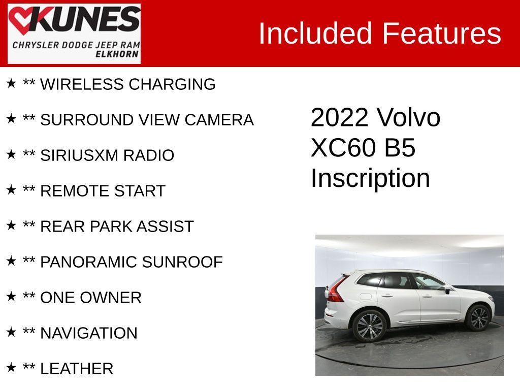 used 2022 Volvo XC60 car, priced at $34,556