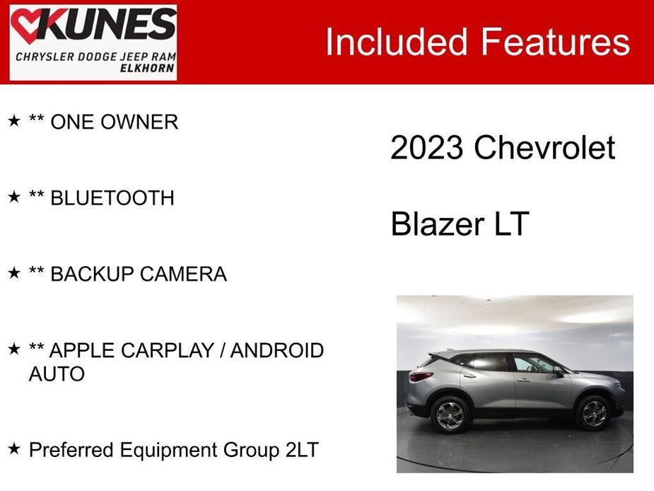 used 2023 Chevrolet Blazer car, priced at $25,865