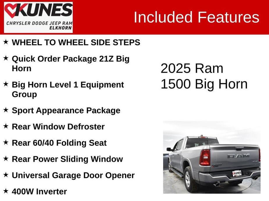 new 2025 Ram 1500 car, priced at $48,628