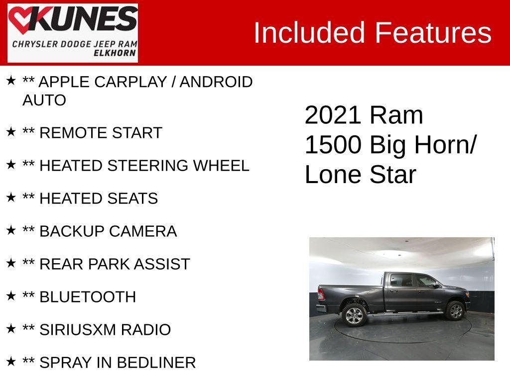 used 2021 Ram 1500 car, priced at $31,231
