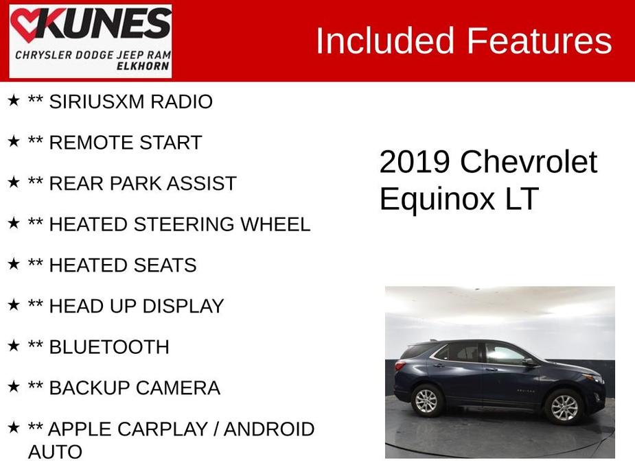 used 2019 Chevrolet Equinox car, priced at $17,858