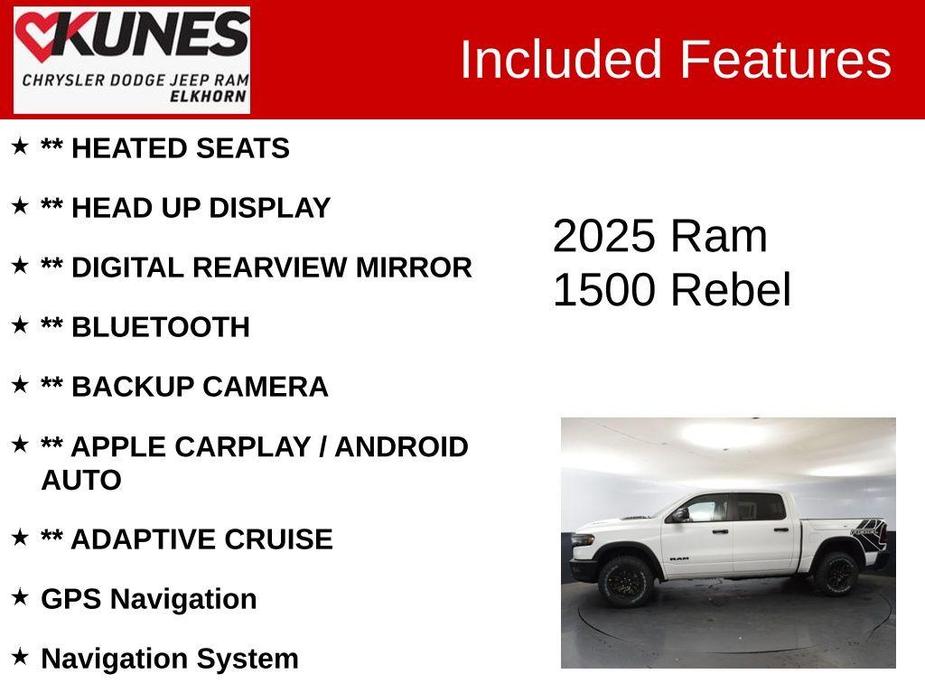 new 2025 Ram 1500 car, priced at $64,749