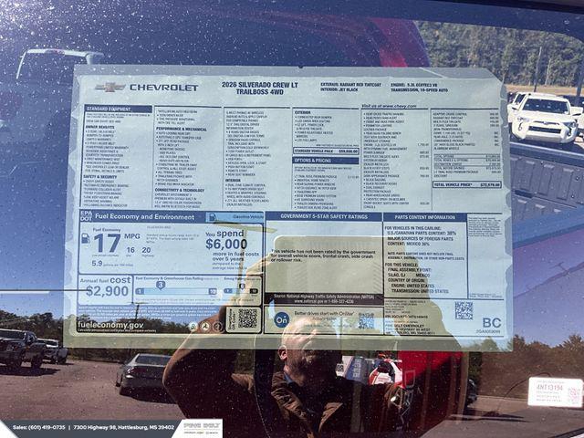 new 2026 Chevrolet Silverado 1500 car, priced at $65,426