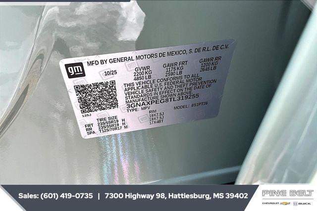 new 2026 Chevrolet Equinox car, priced at $36,110