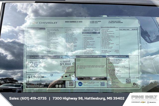 new 2026 Chevrolet Equinox car, priced at $36,110