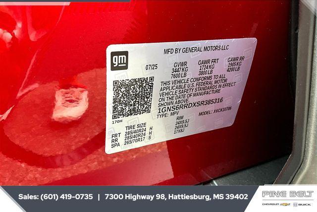 new 2025 Chevrolet Tahoe car, priced at $78,867