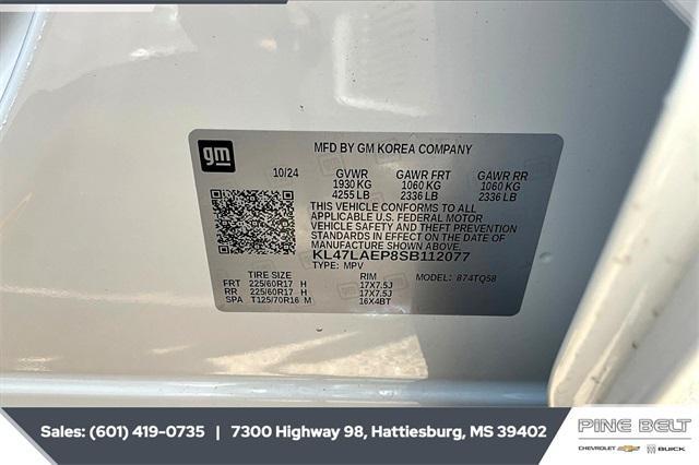 new 2025 Buick Envista car, priced at $25,045