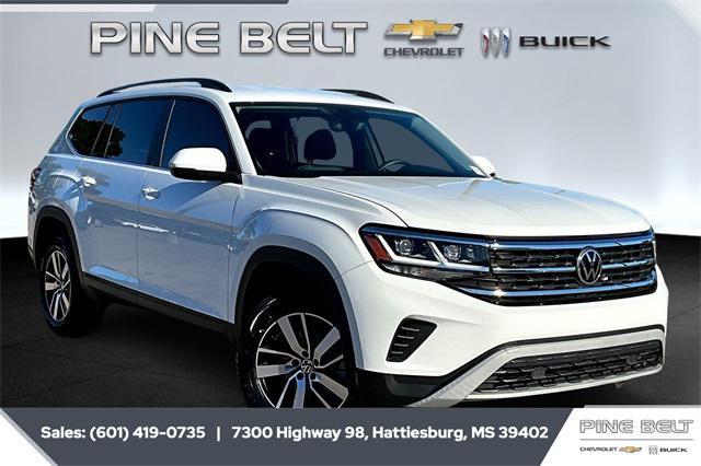 used 2021 Volkswagen Atlas car, priced at $20,858