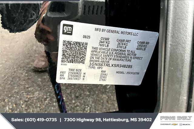 new 2025 Chevrolet Tahoe car, priced at $79,773